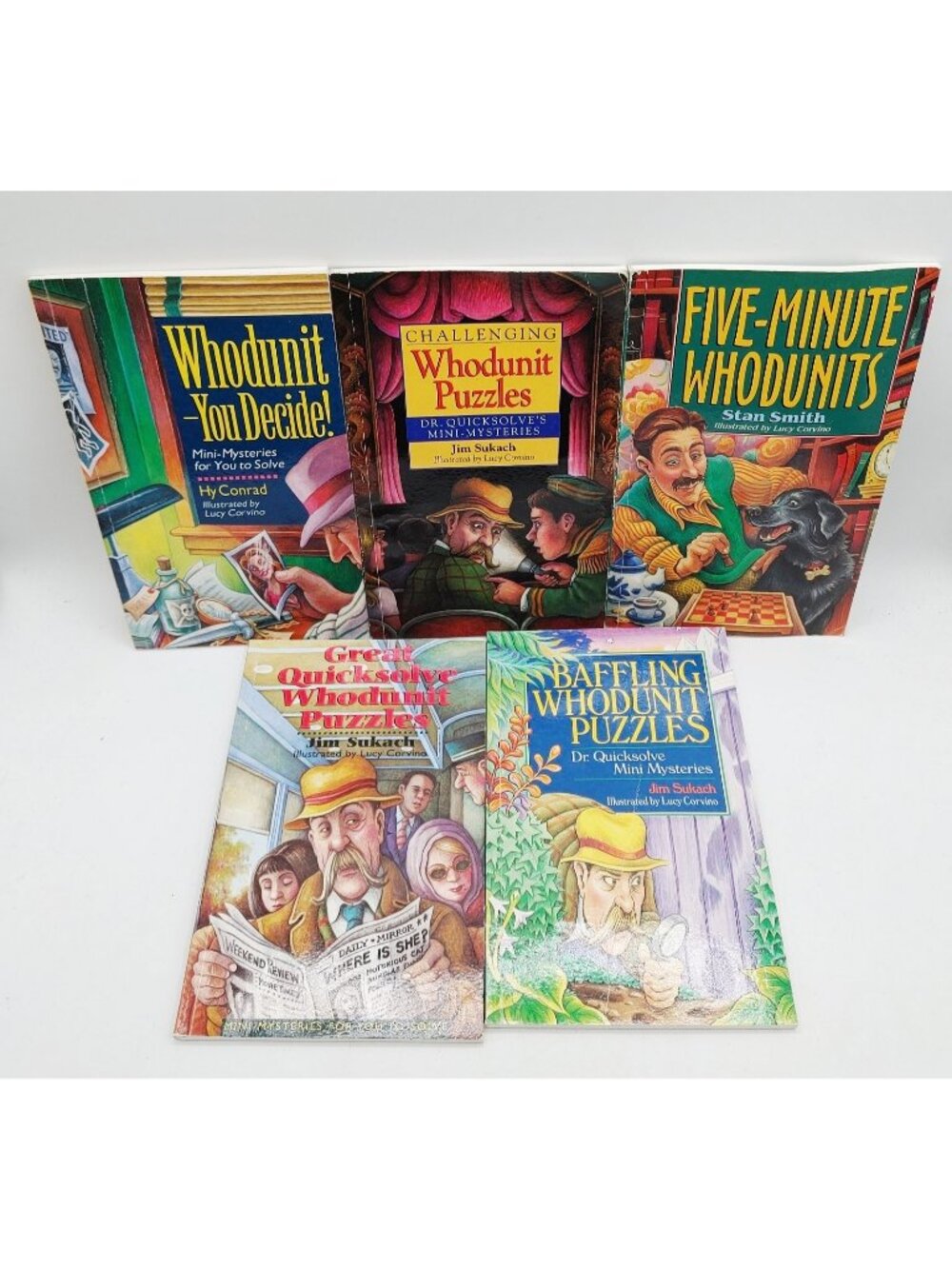 Whodunit Books Lot of 5 Paperback Vintage Books 90s